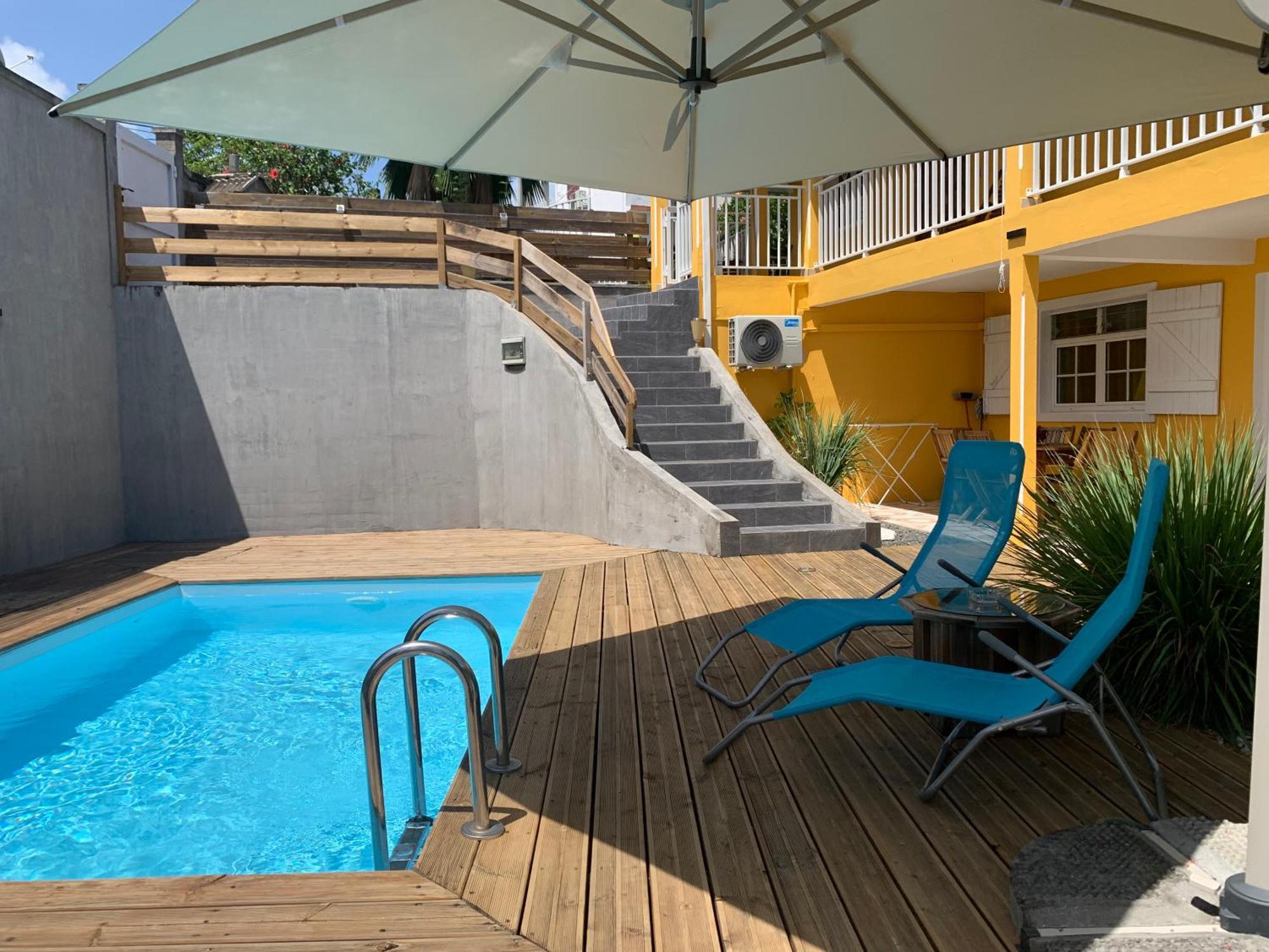 Bas De Villa De 3 Chambres Et Spa Vieux-Habitants Extérieur photo